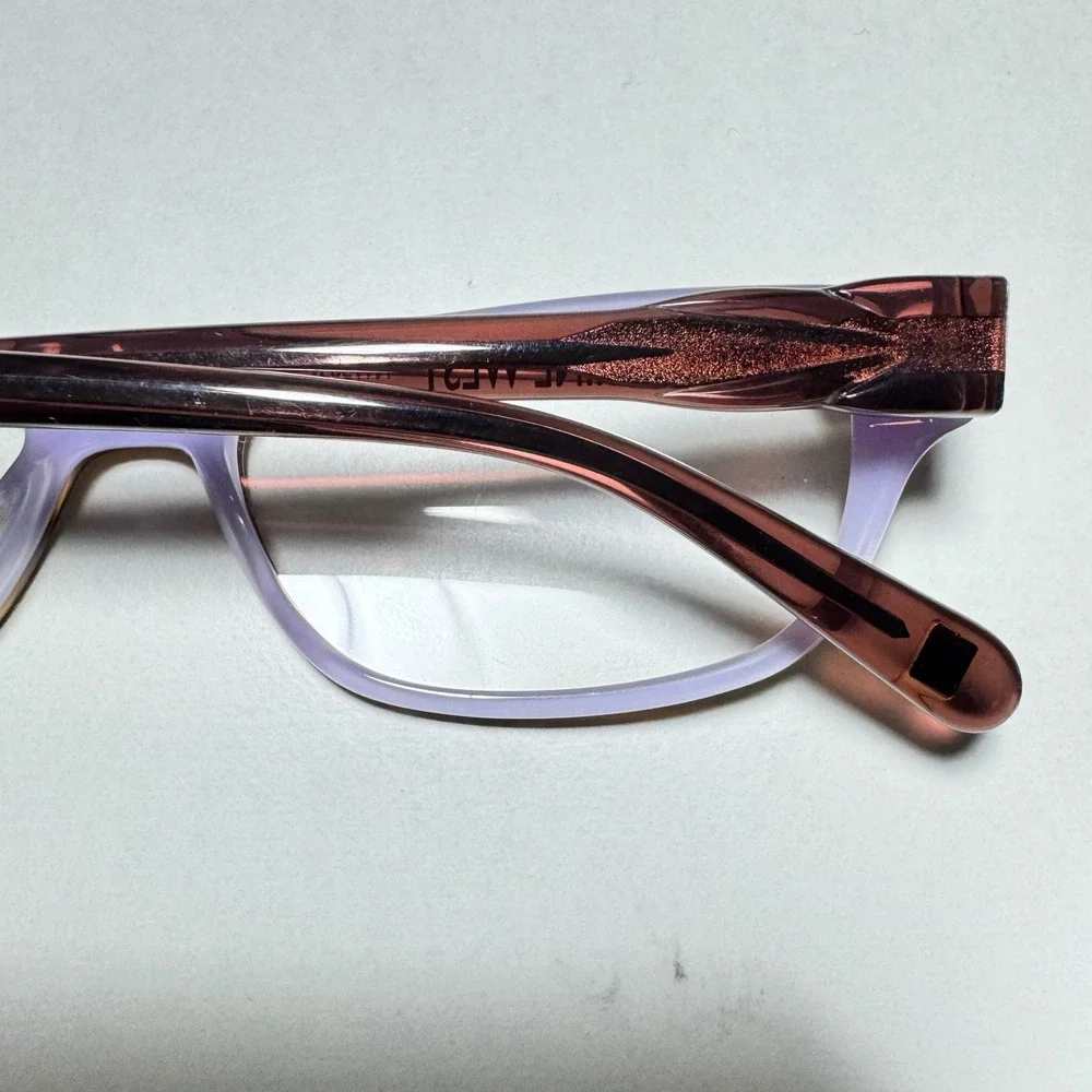 Nine West NW5052 Brown Lavender Rectangular Eyeglass Frames 51-16-135